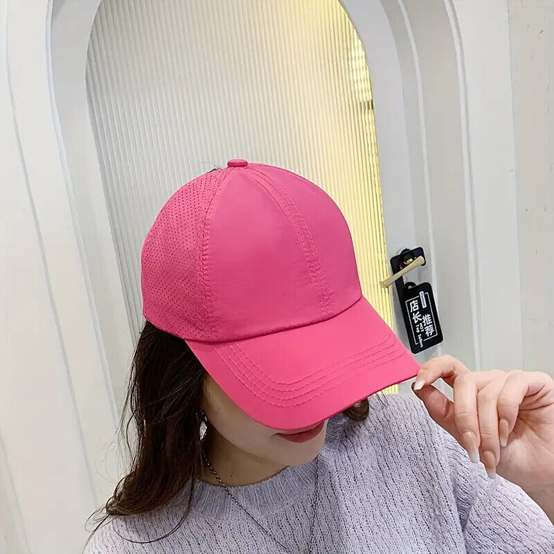 Women's Ponytail Style Adjustable Baseball Hat Cap New! Pink, Gray, or Black Clothing, Shoes & Accessories:Women:Women's Accessories:Hats Cozy Home Treasures